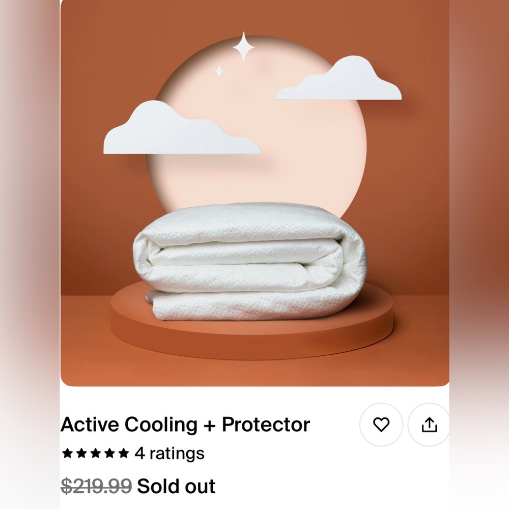 NEW Active Cooling Bed Protector for Queen size bed shipped w/o tube $Firm$